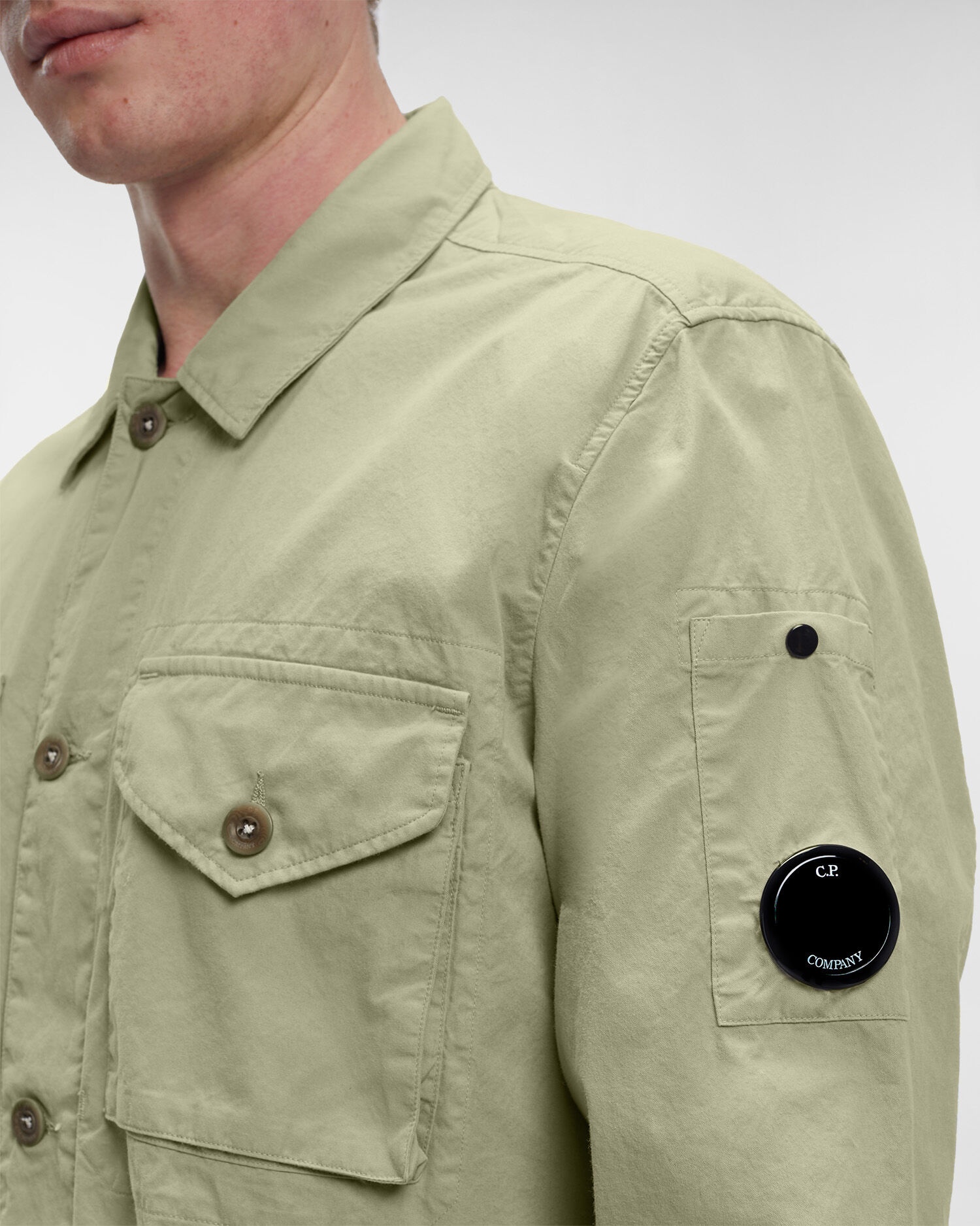 Gabardine Buttoned Pockets Shirt - 4