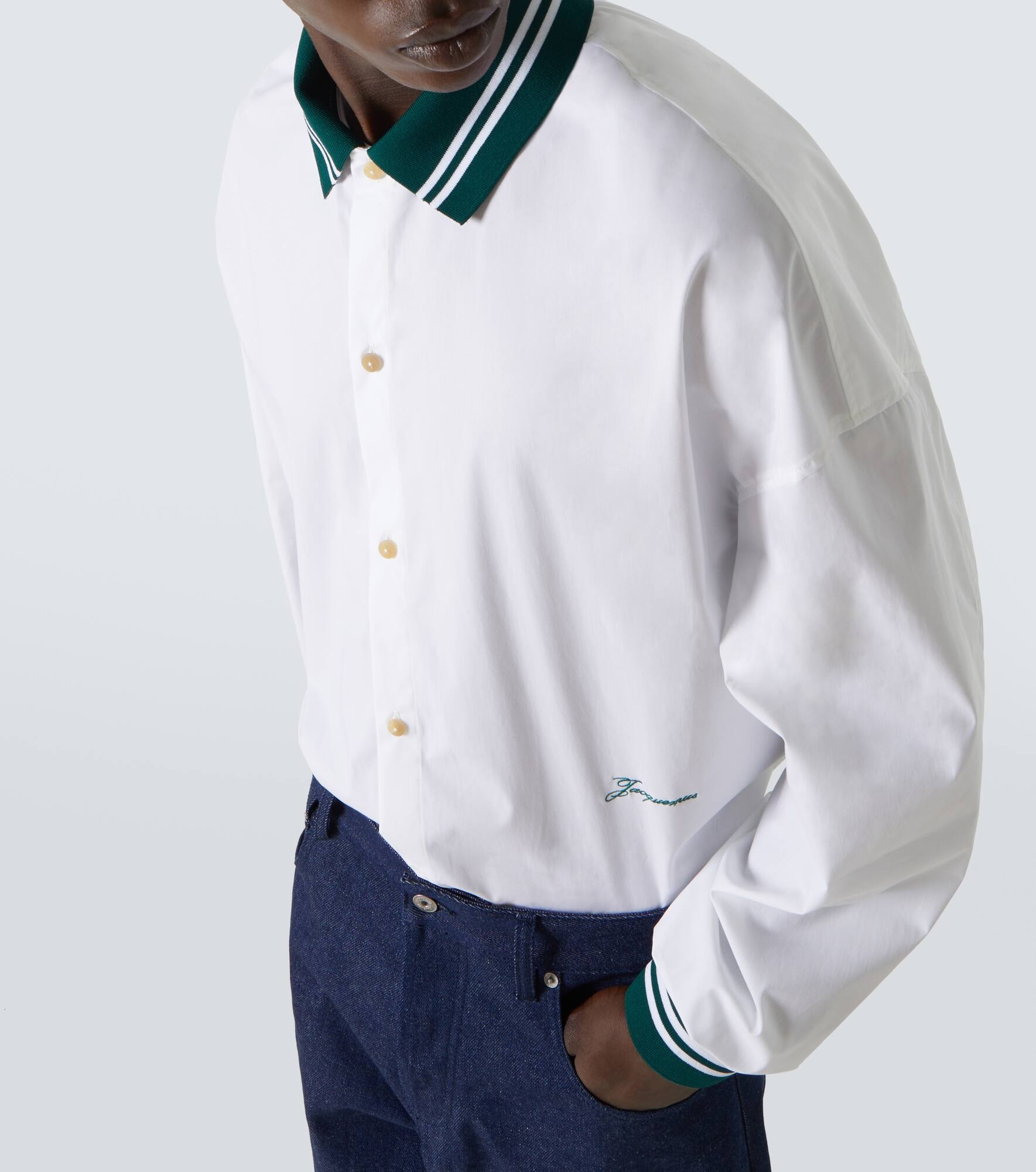 Cotton-blend jersey T-shirt - 5