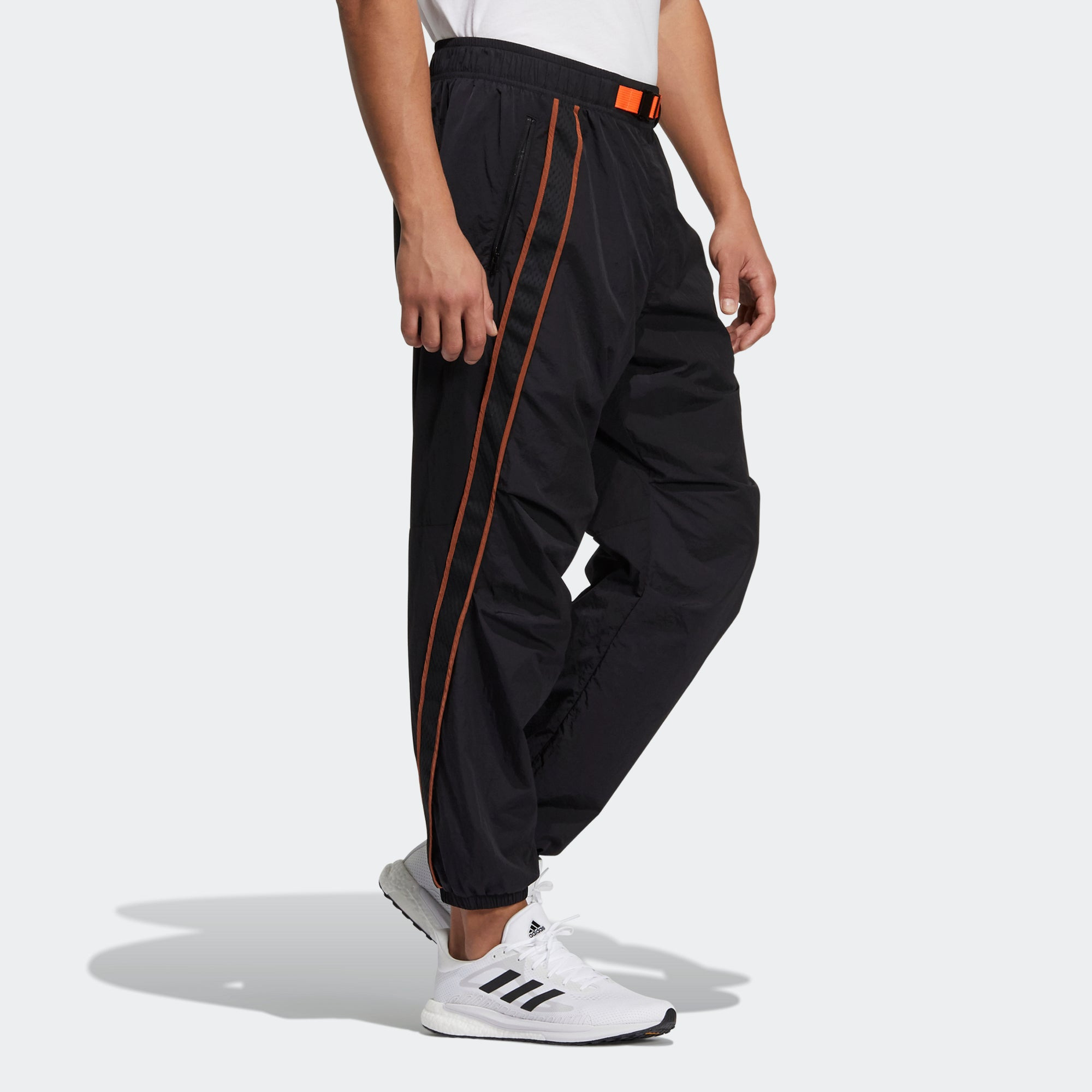 adidas Ub Pnt Wv Astro Woven Contrasting Colors Bundle Feet Sports Pants Black GP0830 - 4