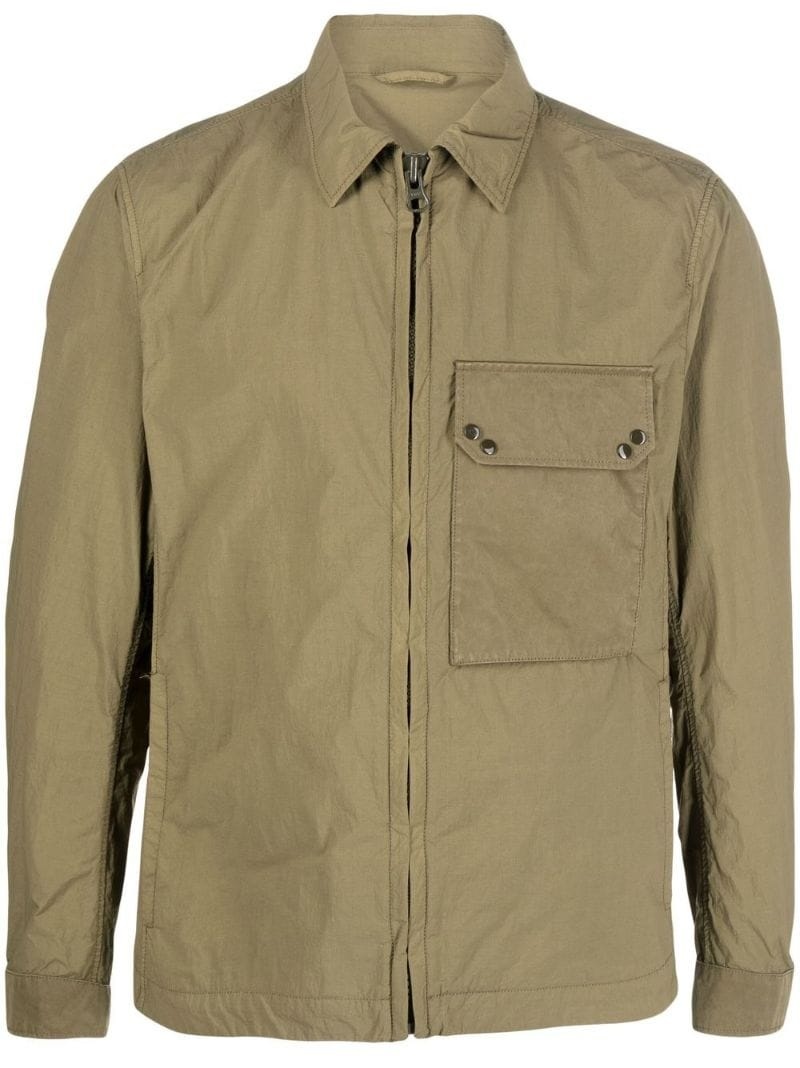 zip-fastening shirt jacket - 1