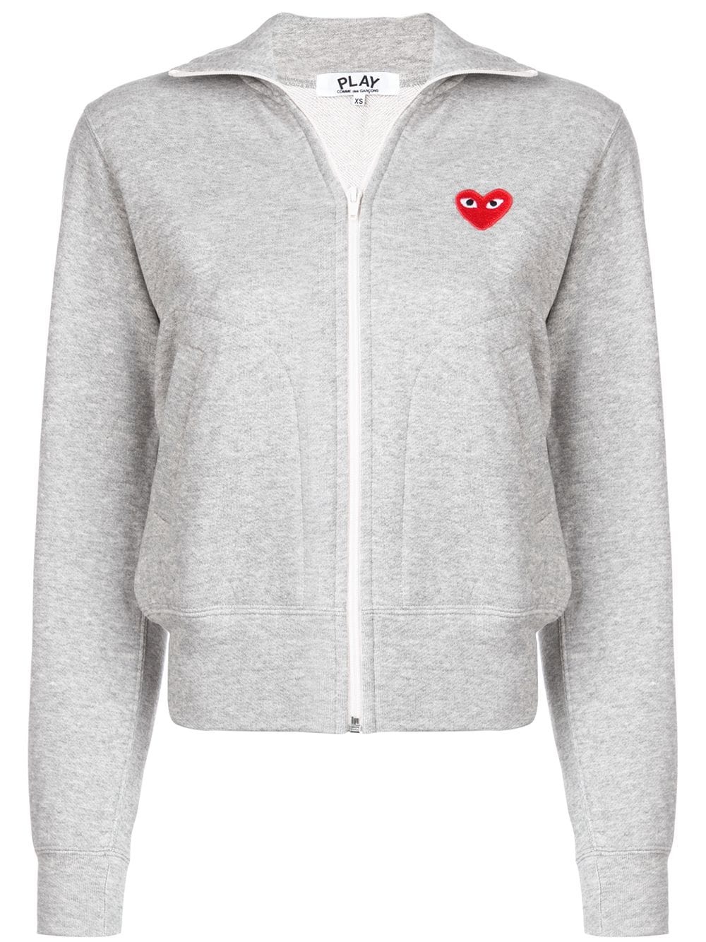 heart logo-patch track jacket - 1