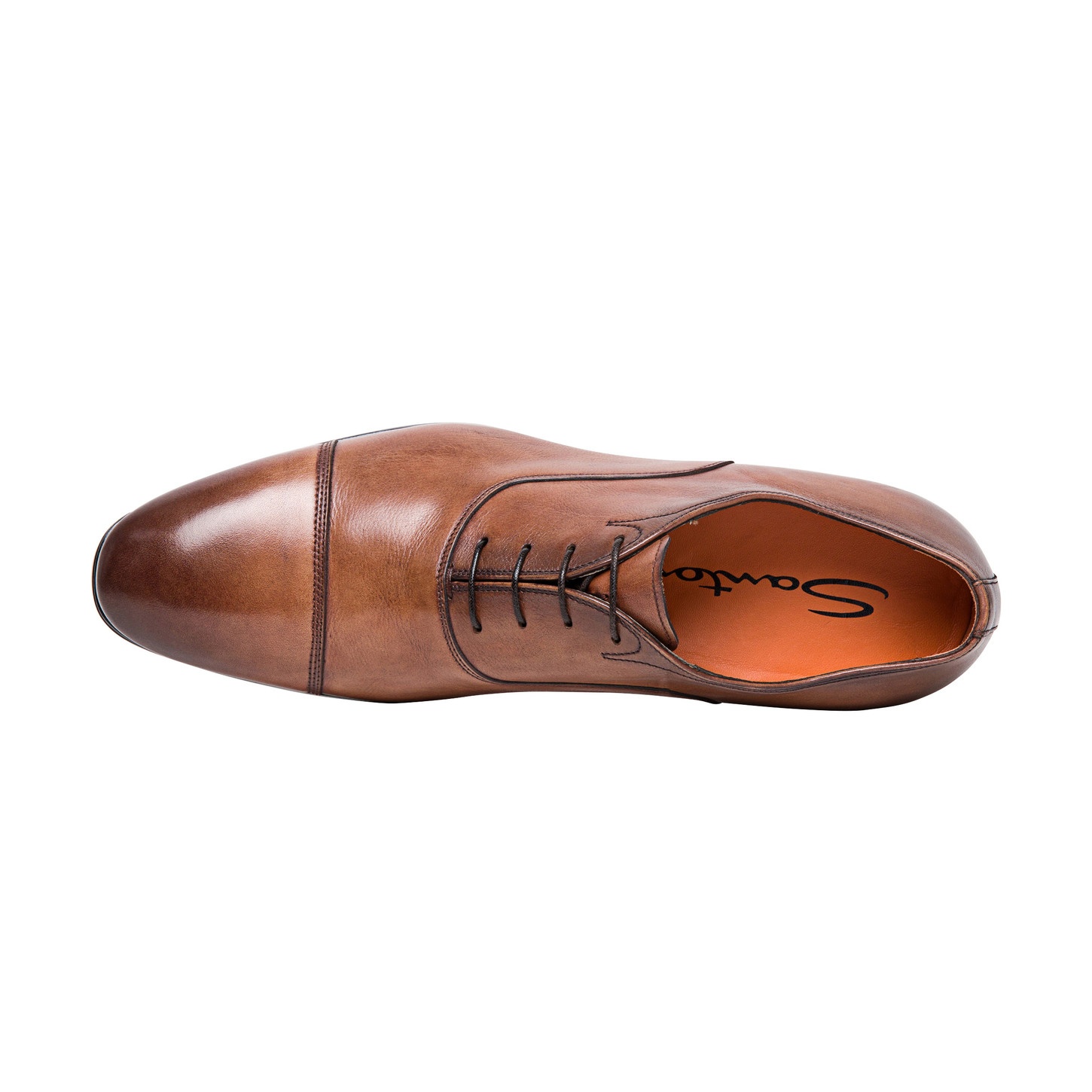 Men's brown leather Oxford shoe - 2