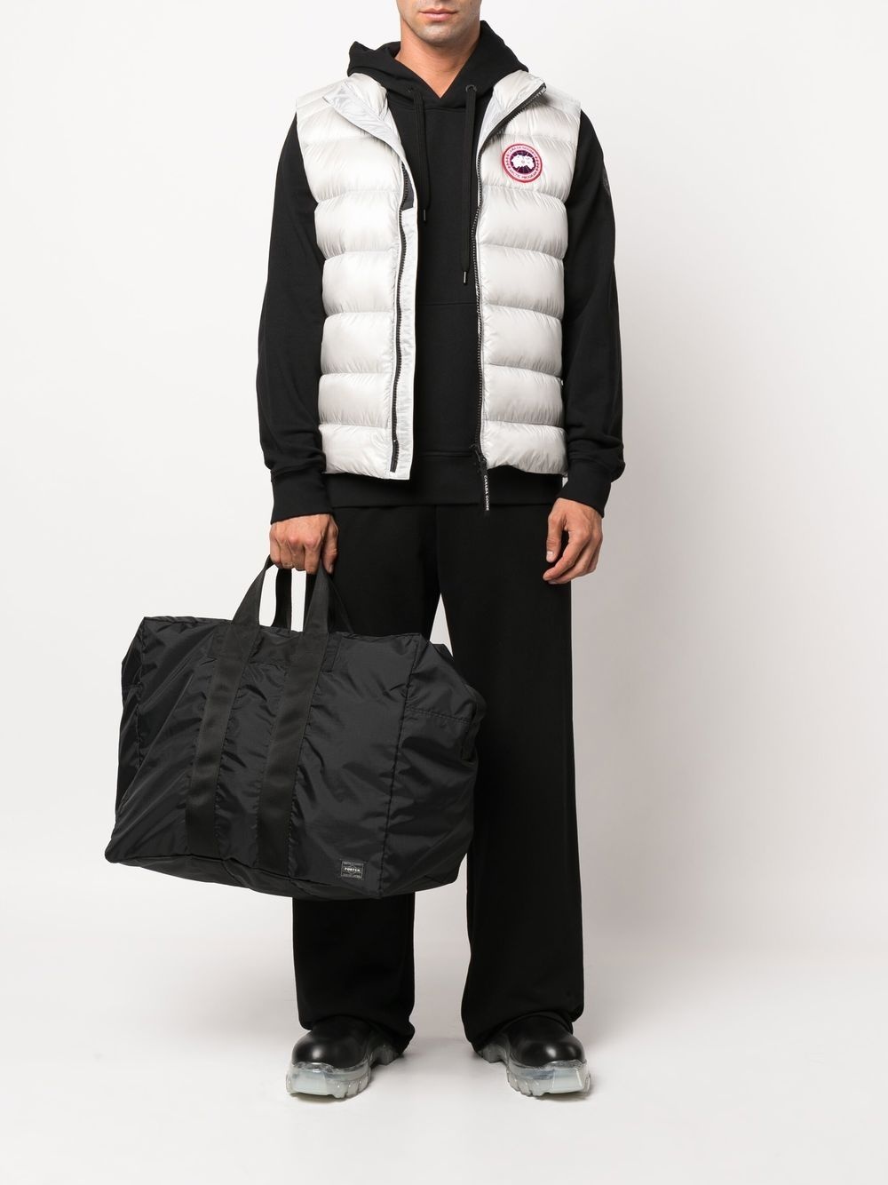Crofton logo-patch padded gilet - 2