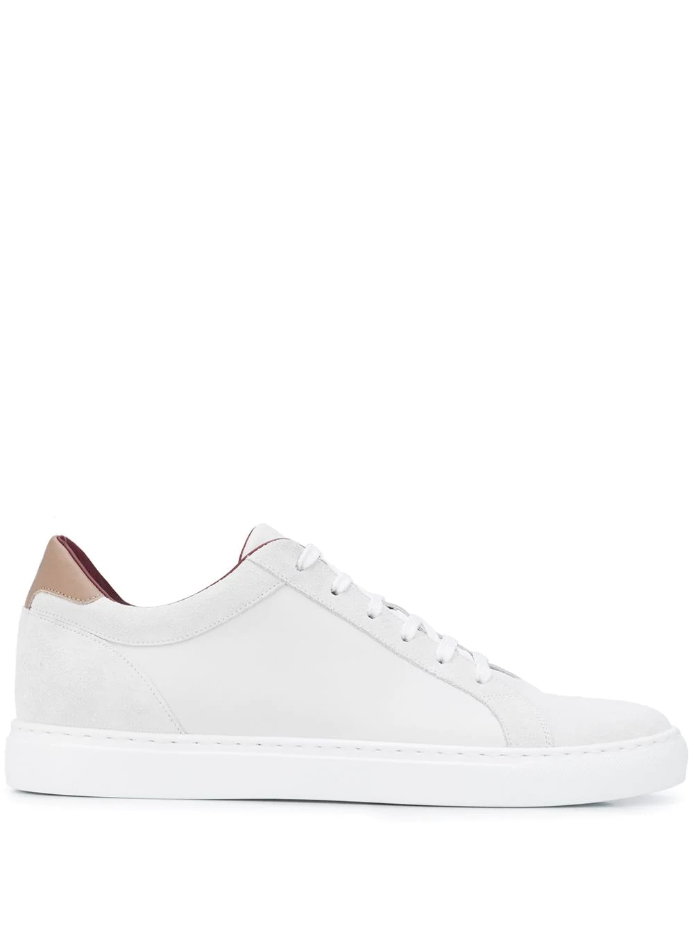 panelled low-top sneakers - 1