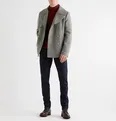 Double-Breasted Mélange Wool-Blend Pea Coat - 7