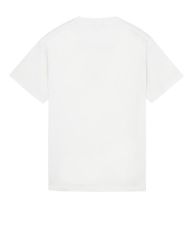 Stone Island 23757 GARMENT-DYED COTTON JERSEY 'FISSATO' TREATMENT ICE outlook