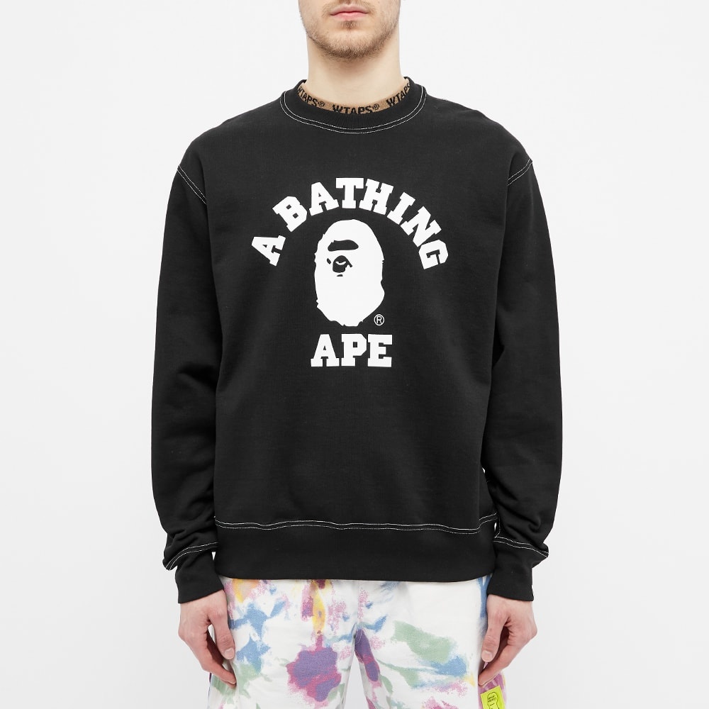 A Bathing Ape Relaxed Classic College Crew Sweat - 4