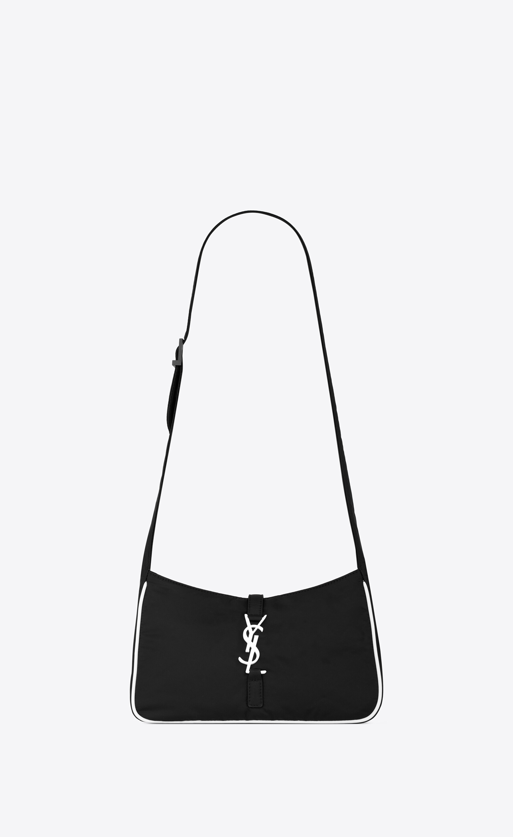 Le MONOGRAMME crossbody pouch in CASSANDRE canvas and smooth leather, Saint Laurent