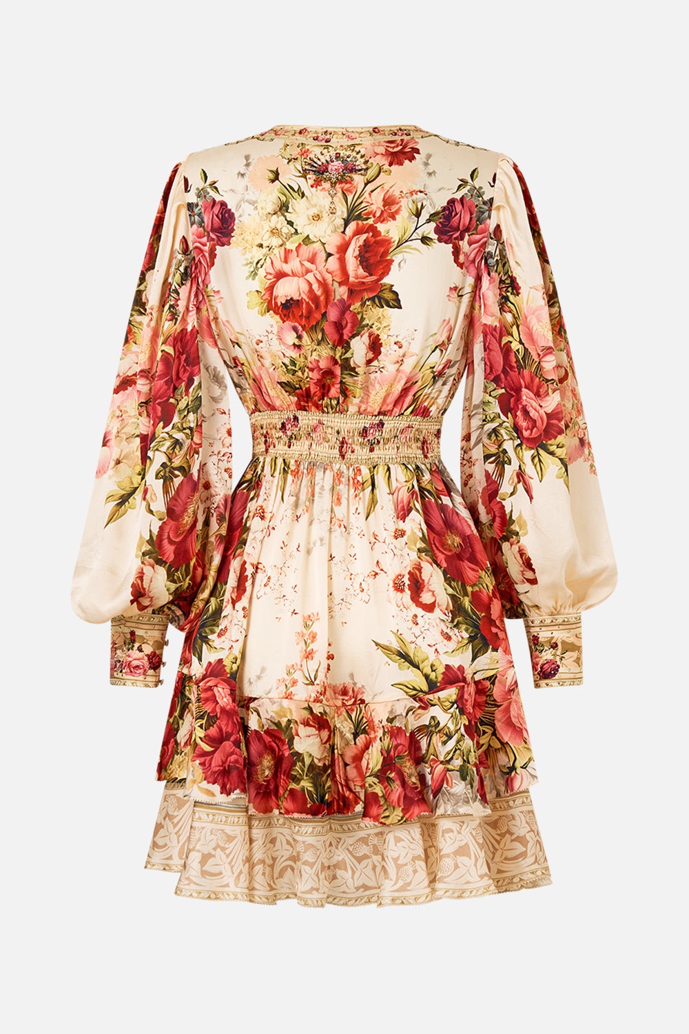BUTTON FRONT FRILL DRESS - 7