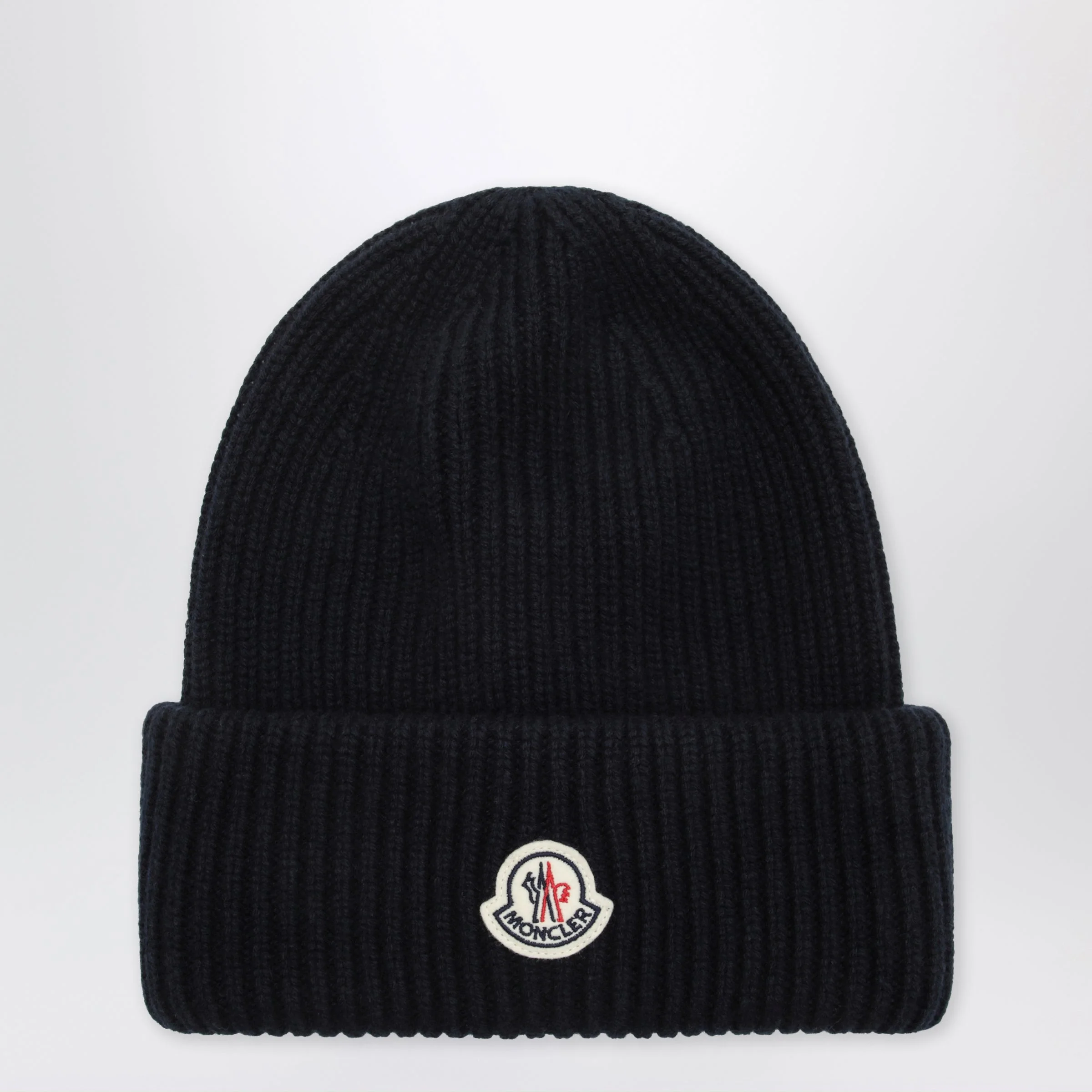 Blue wool and cashmere beanie - 1