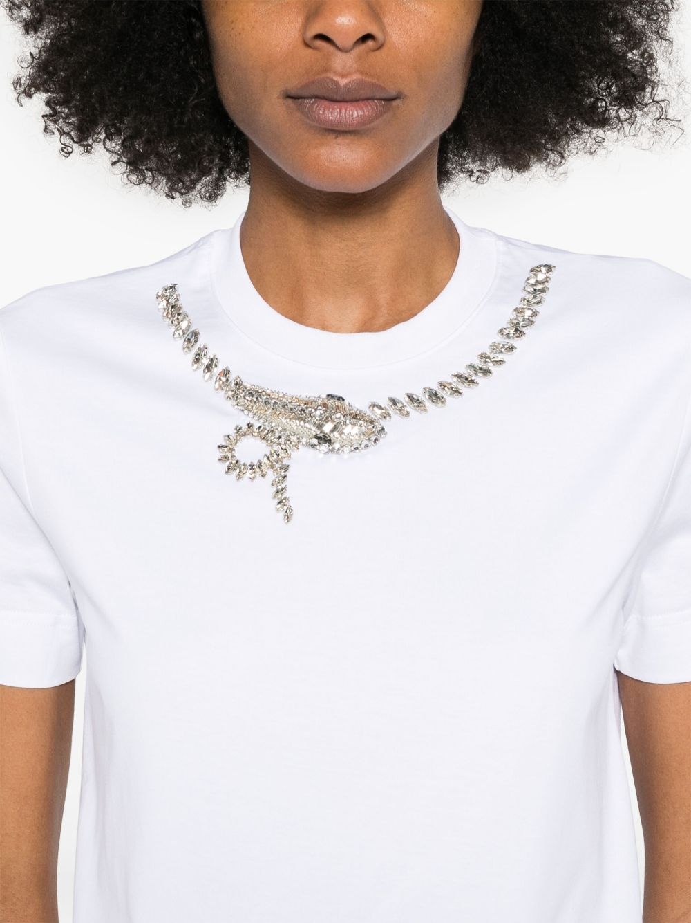 crystal-detail T-shirt - 5