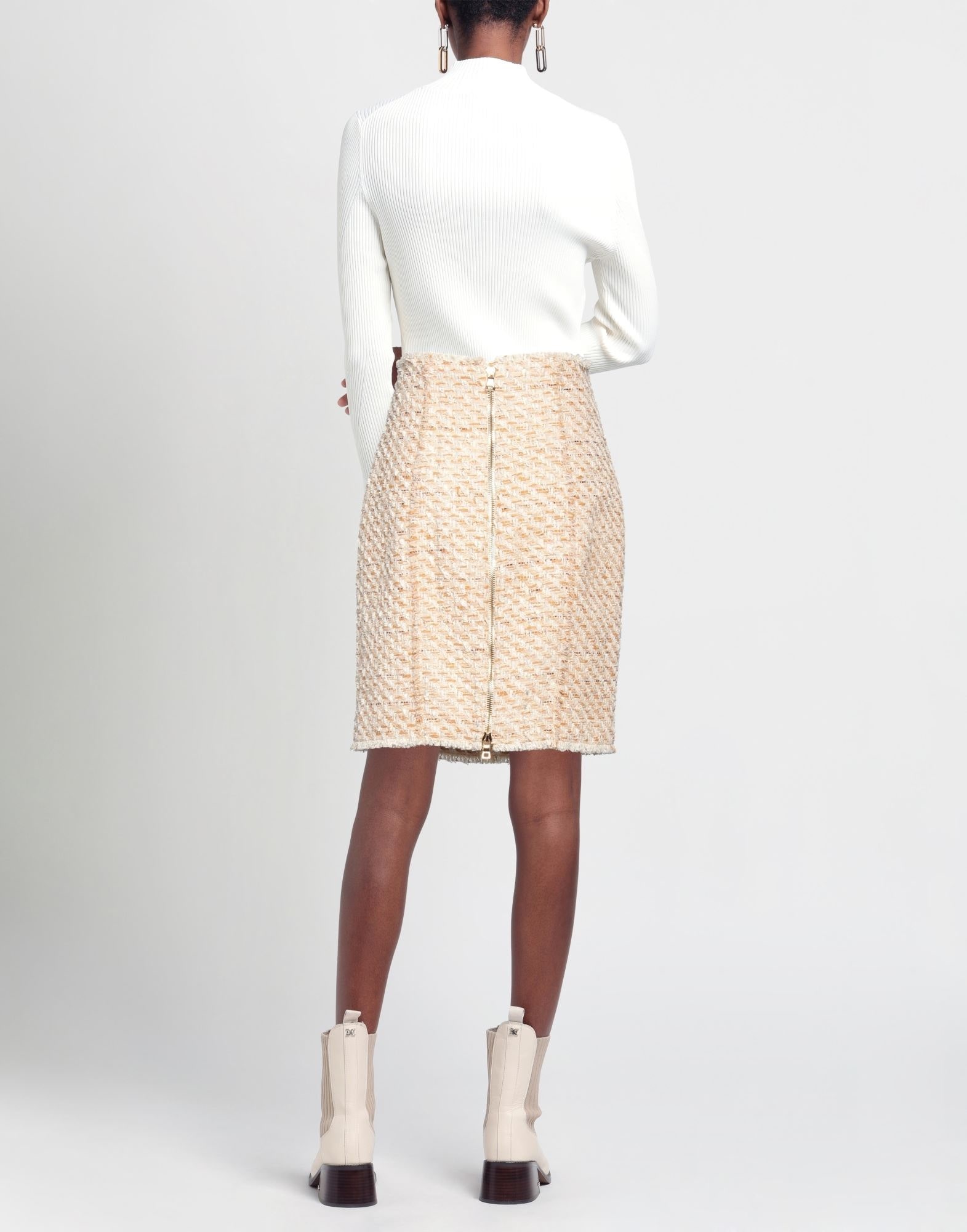 Beige Women's Mini Skirt - 3