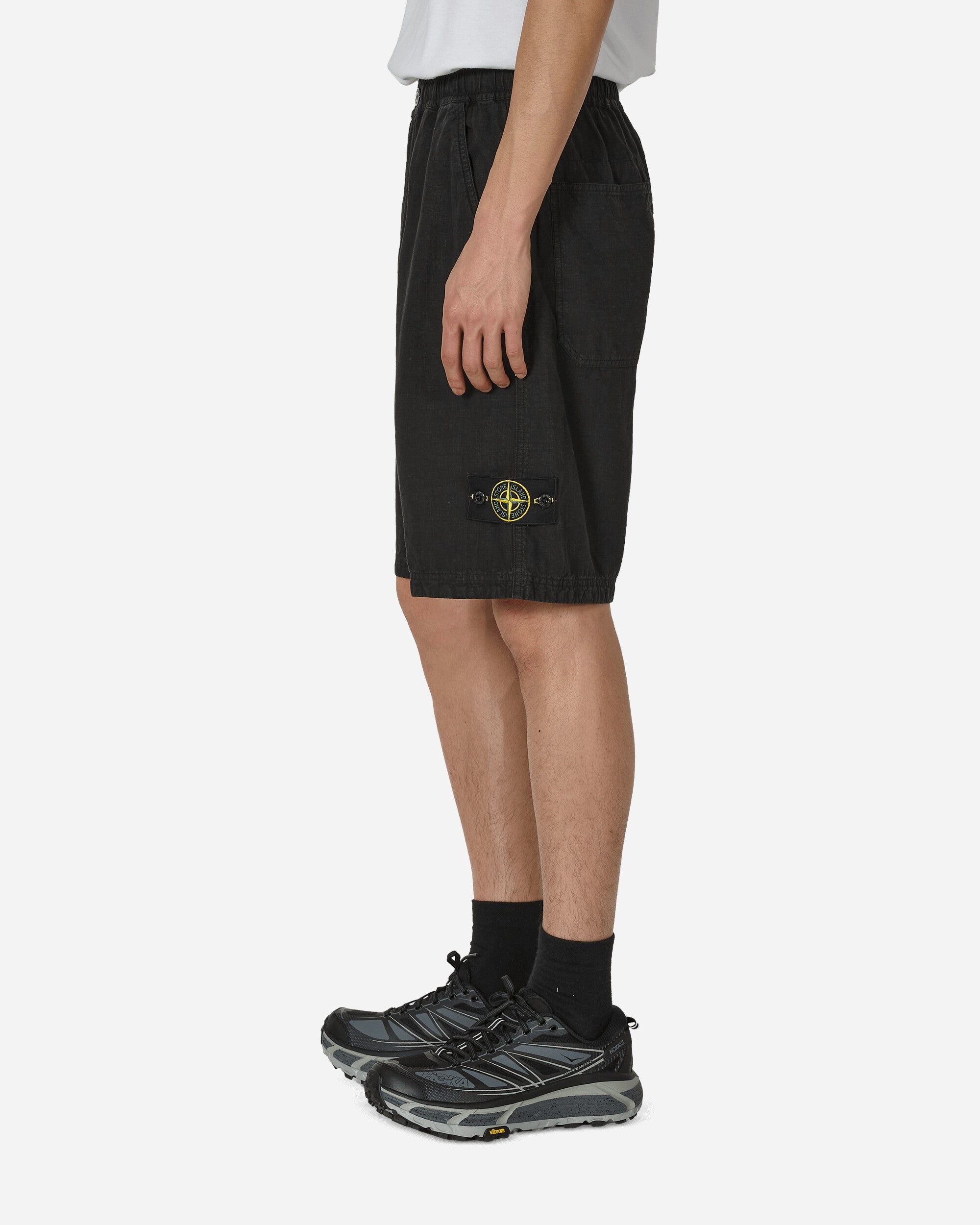 Lino Nylon Tela-TC Shorts Black - 2