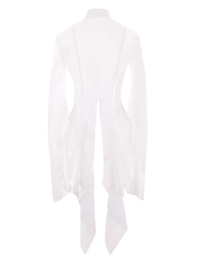 Yohji Yamamoto extra-long sleeve cotton blouse outlook