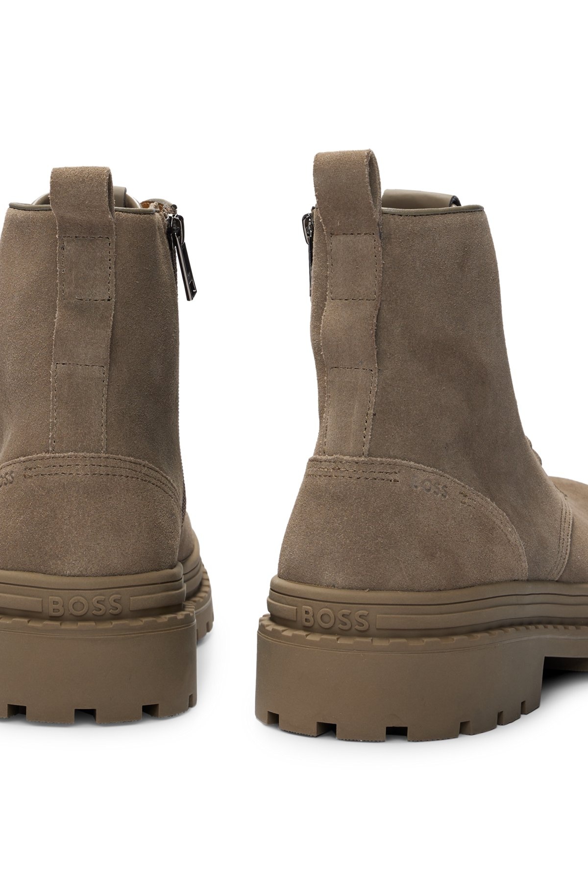 SUEDE LACE-UP BOOTS WITH RUBBER OUTSOLE - 5