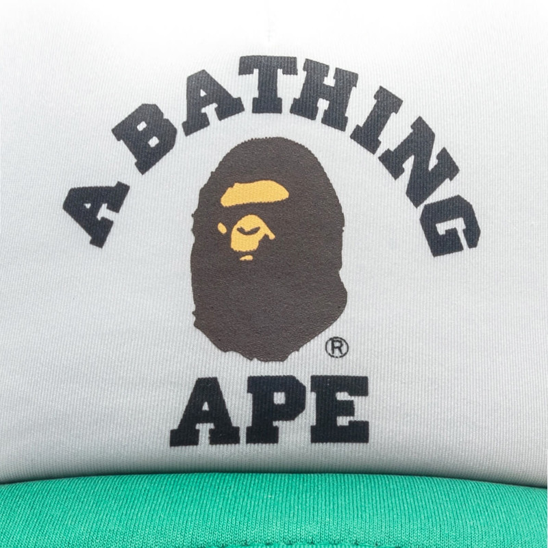 A BATHING APE® COLLEGE MESH CAP - BLUE outlook
