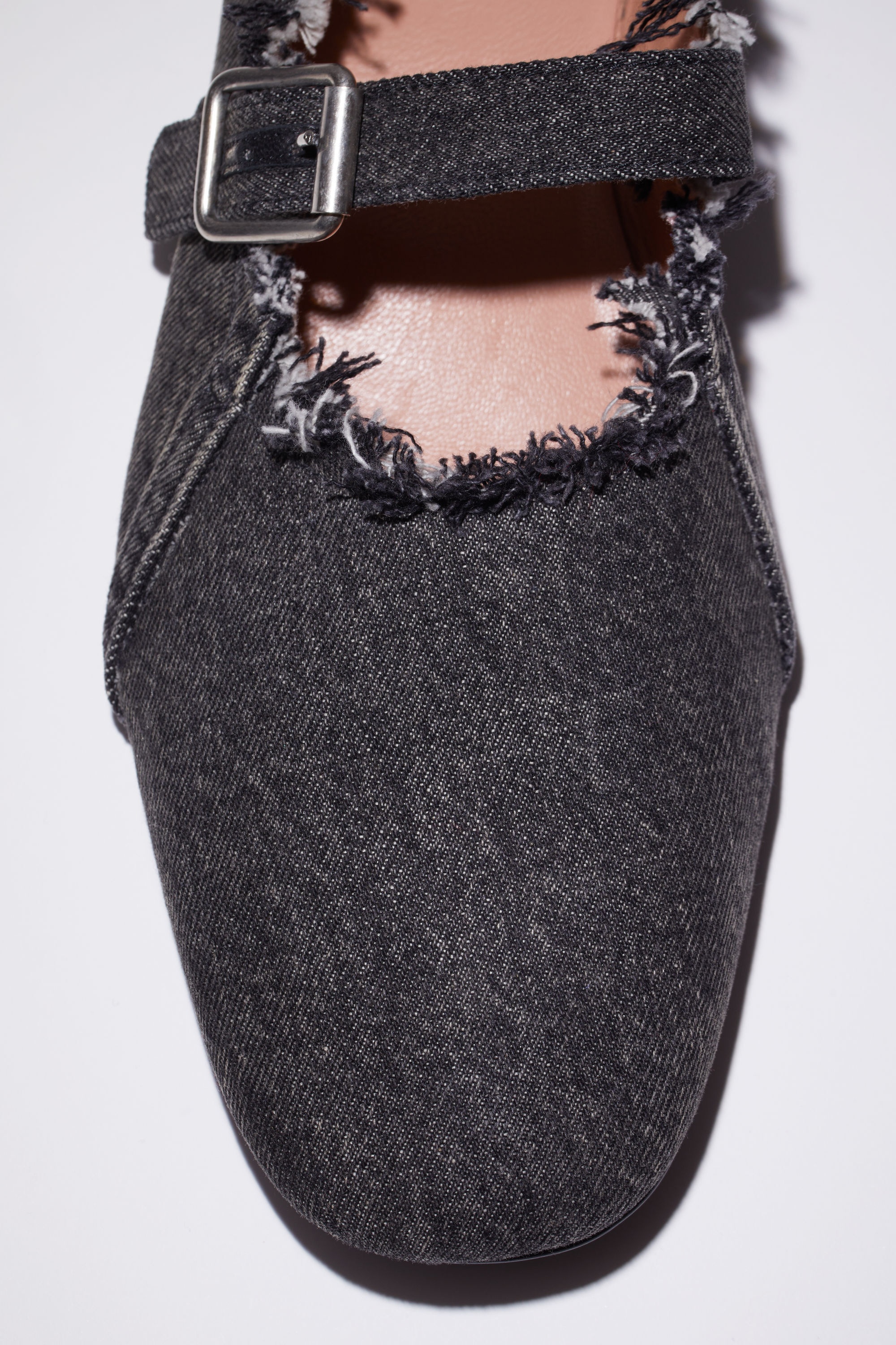 Denim flat shoes - Faded black - 5
