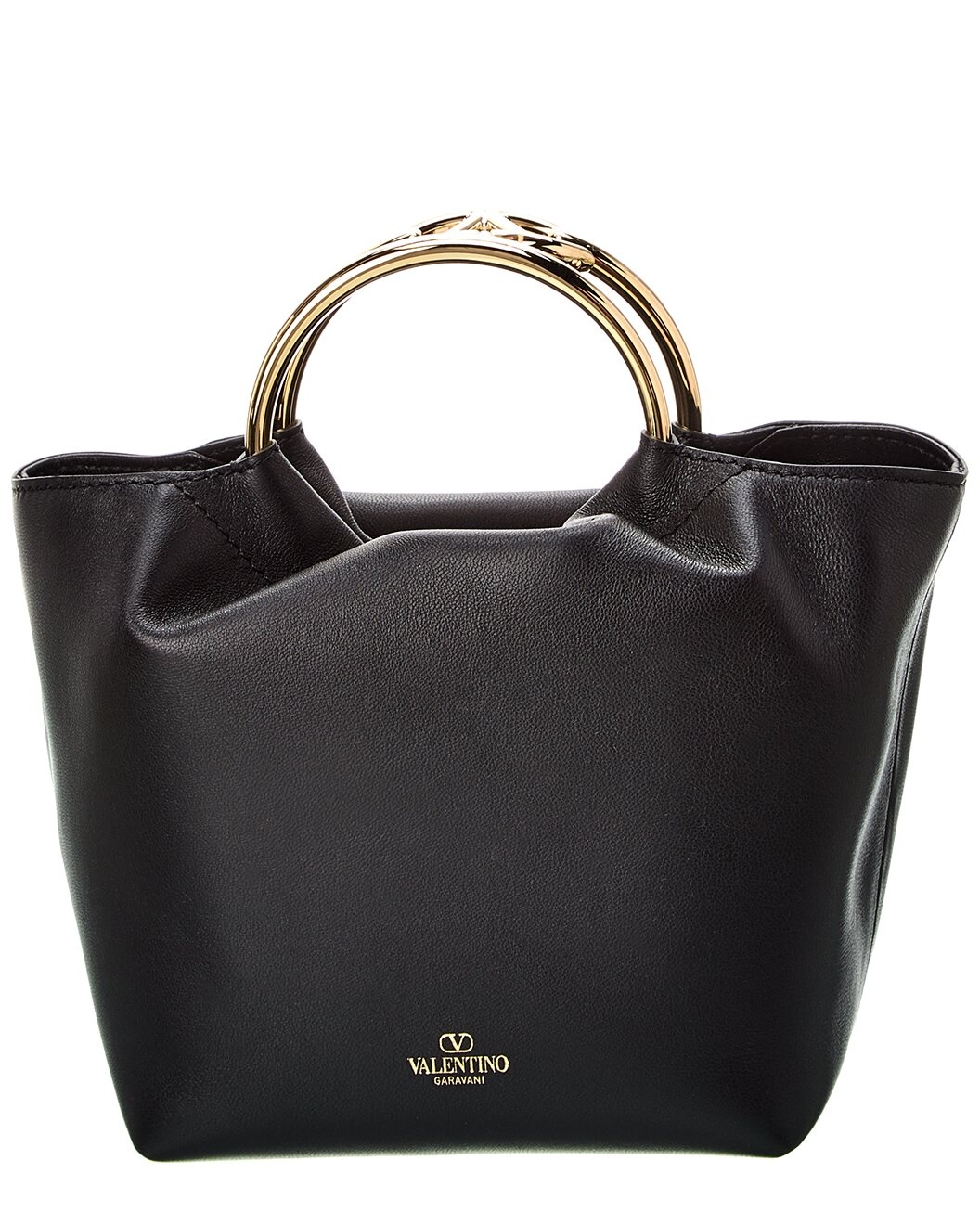 Valentino VLogo Leather Bucket Bag - 2