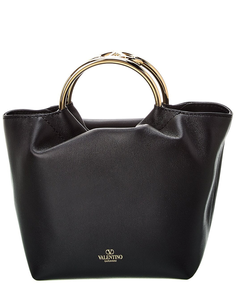Valentino Valentino VLogo Leather Bucket Bag outlook