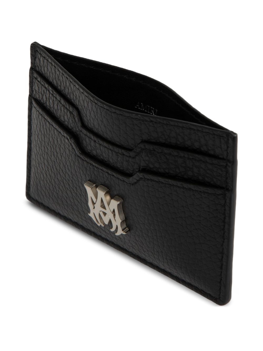 logo-stamp leather cardholder - 3