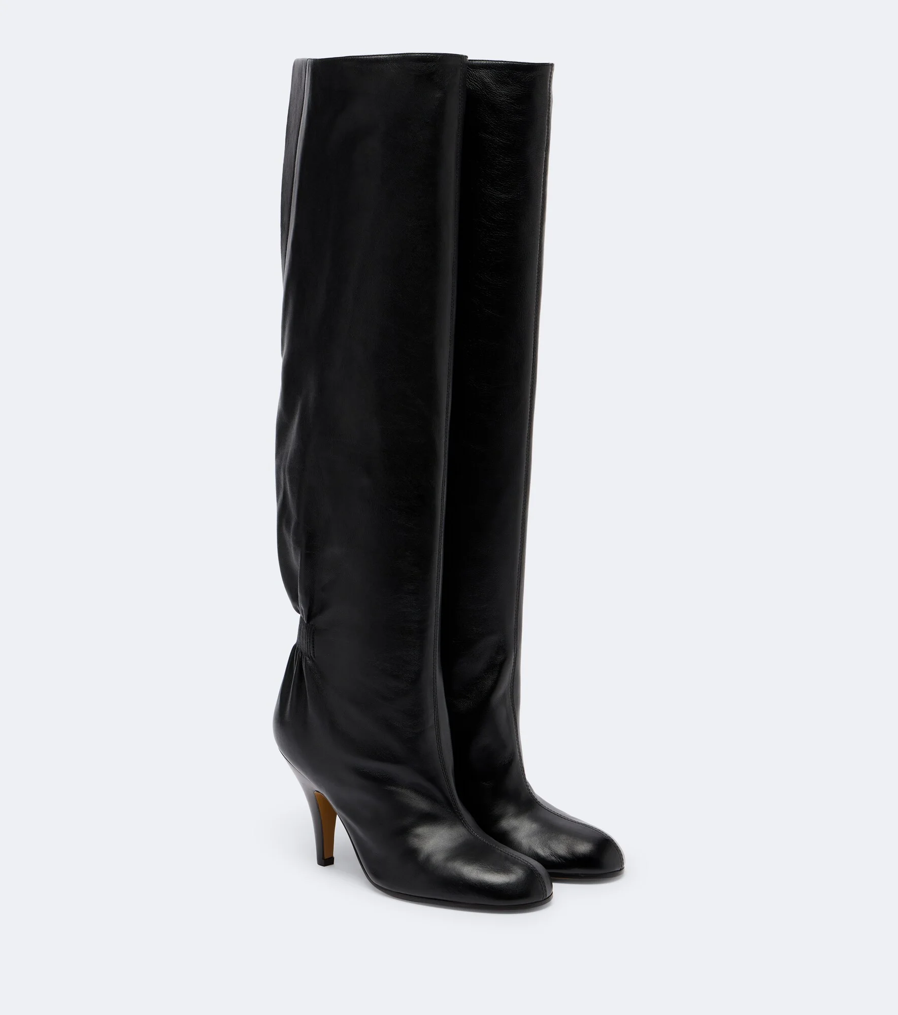 Leather knee-high boots - 1