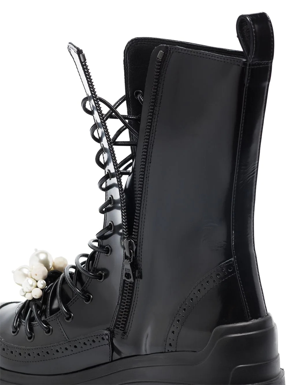 95mm platform combat boots - 2