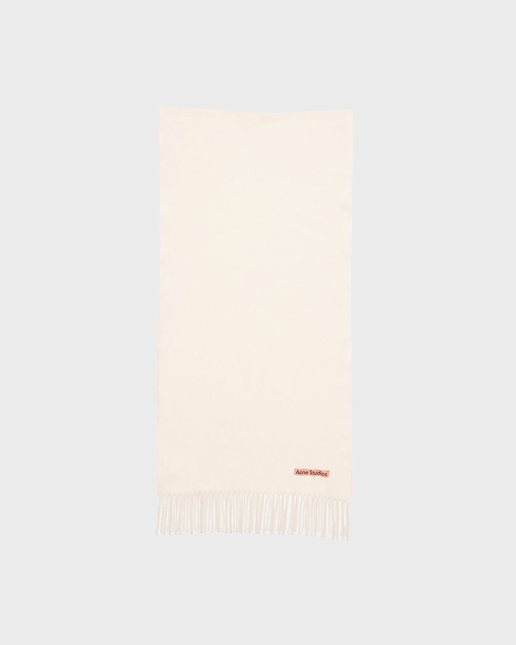 Fringe Wool Scarf Offwhite ONESIZE - 1