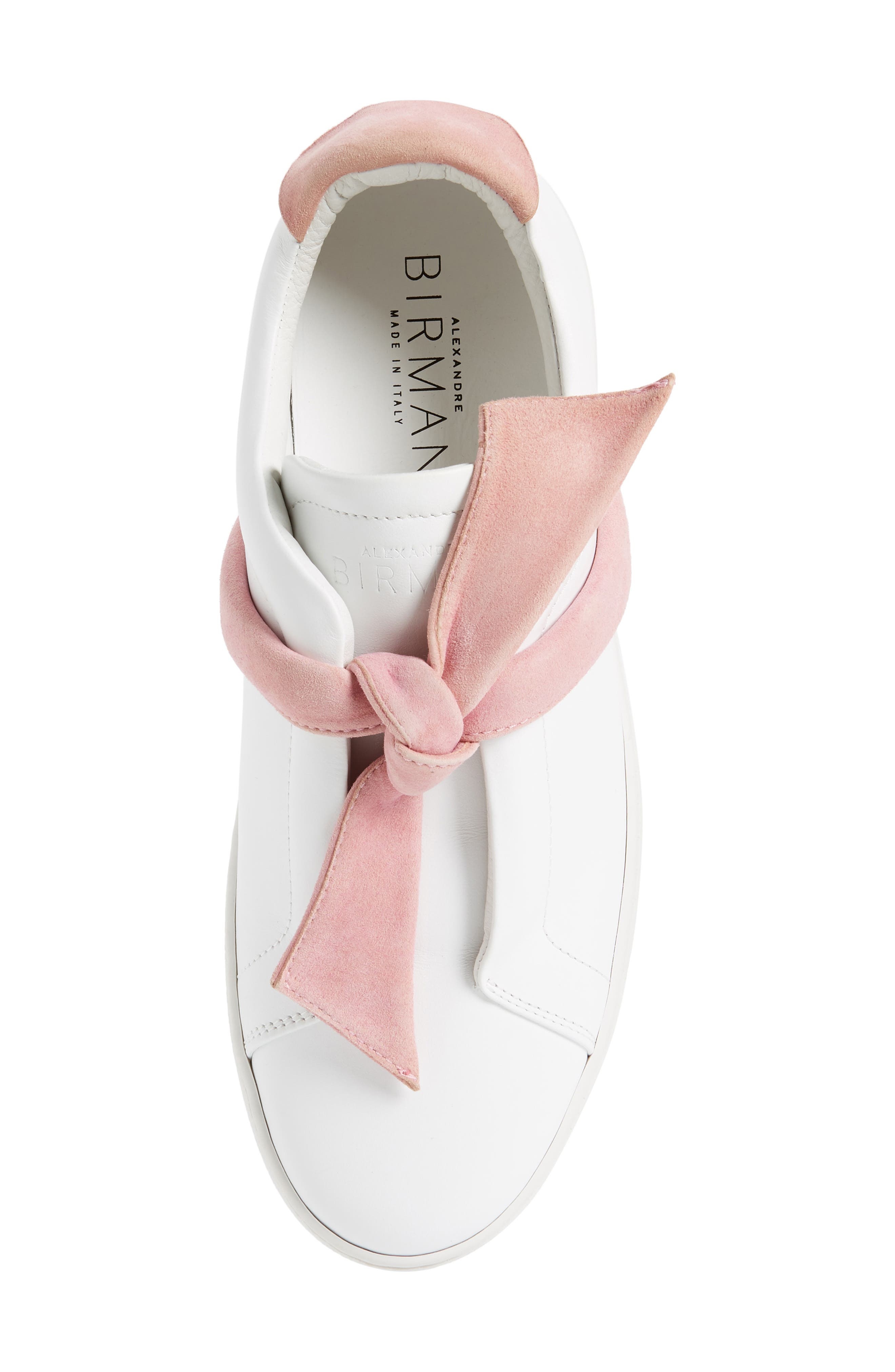 Alexandre Birman Clarita Bow Sneaker in Pink/White at Nordstrom - 5