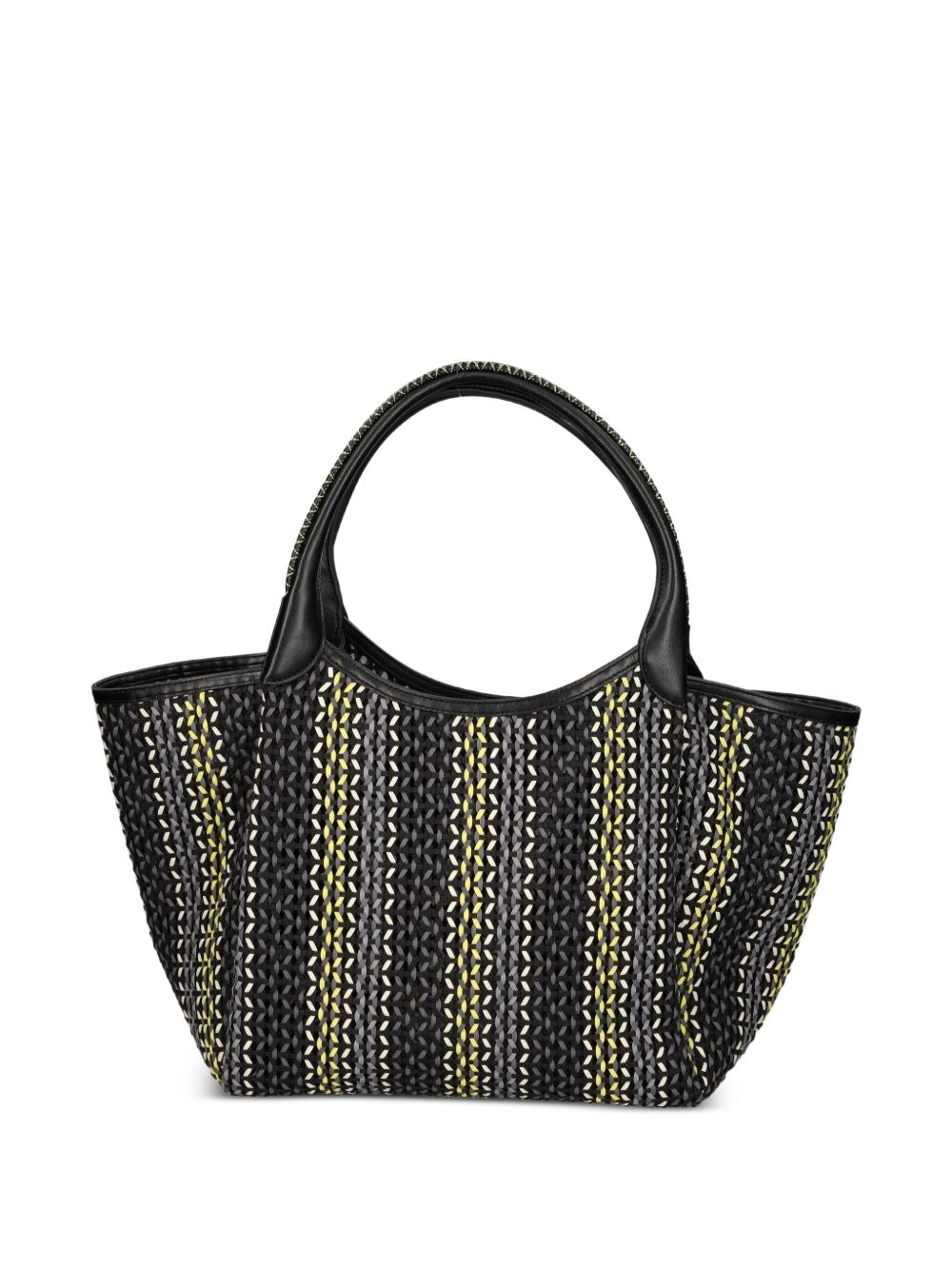 geometric-pattern tote bag - 2