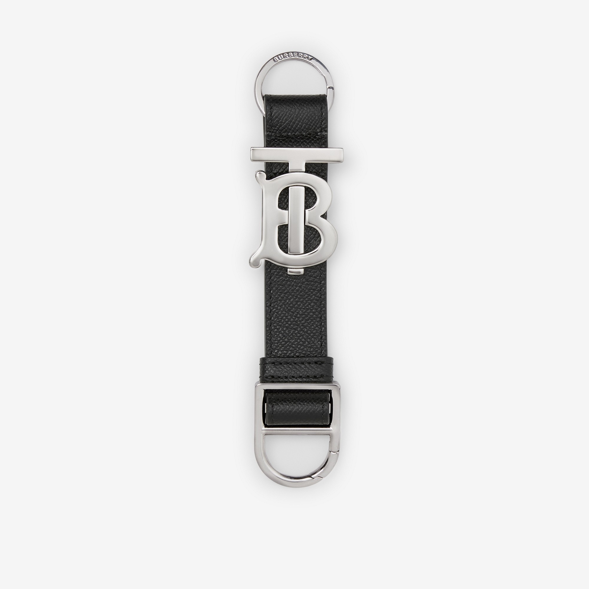 Monogram Motif Grainy Leather Key Ring - 1