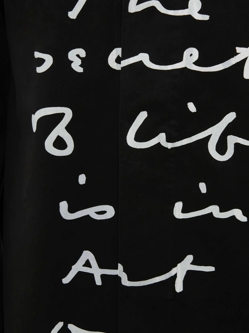 OSCAR WILDE CAPSULE: QUOTE PRINT RELAXED FIT OVERSHIRT 8