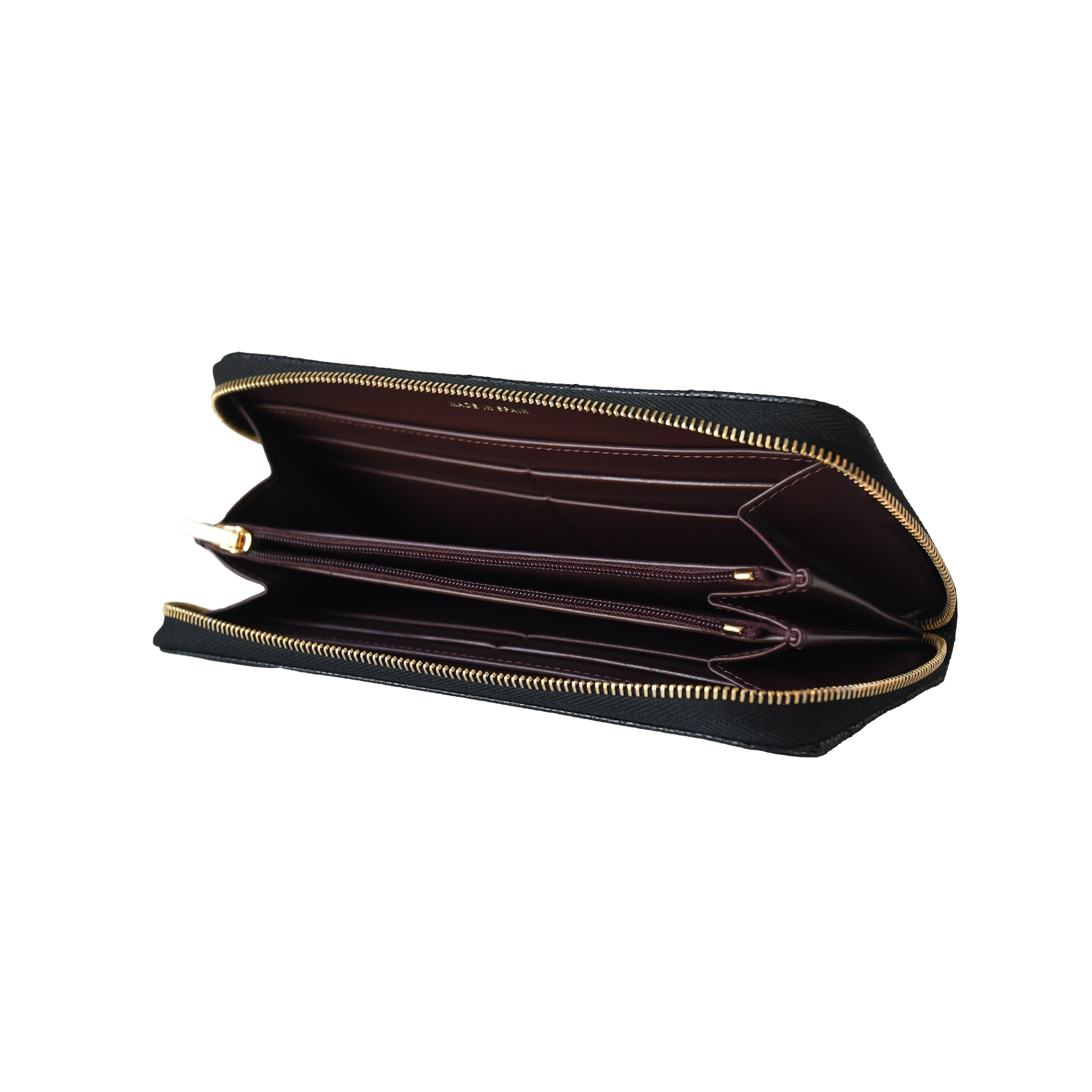 Chanel CC Caviar Quilted Large Gusset Zip Around Wallet Black - 3