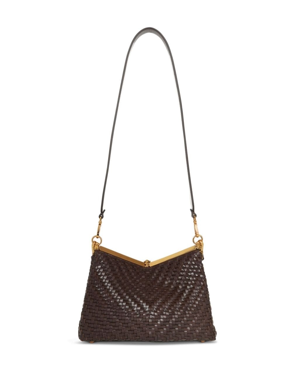 medium woven Vela shoulder bag - 3