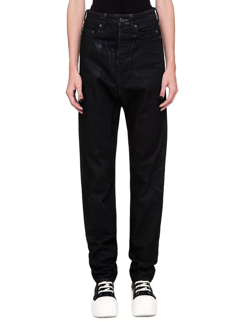 dropped-crotch cropped jeans 12