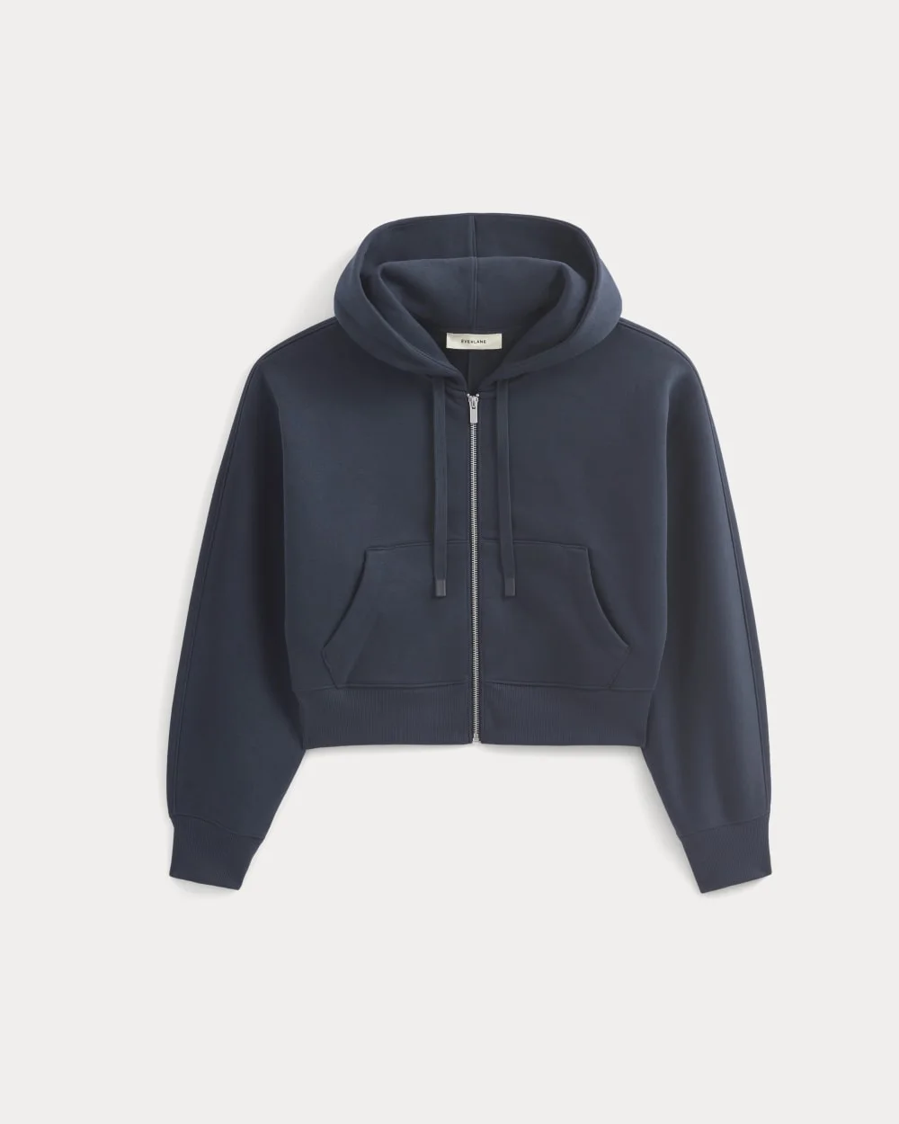 LUXE FLEECE FULL-ZIP CROPPED HOODIE - 1