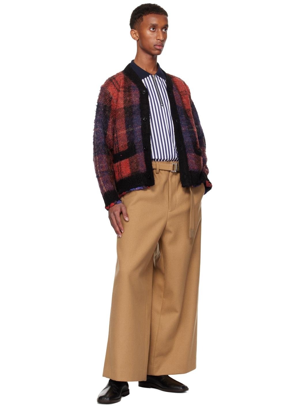 SSENSE Exclusive Red Check Cardigan - 4