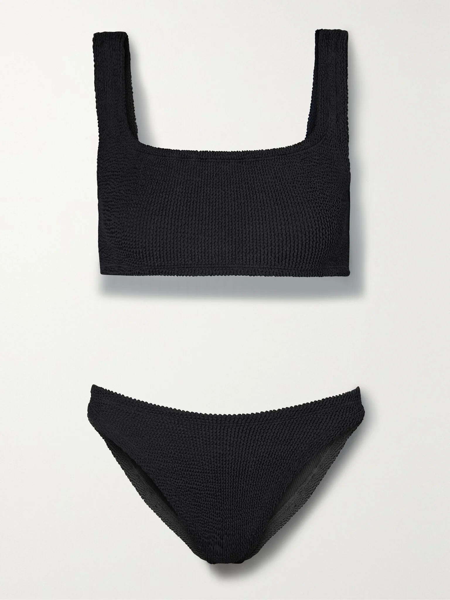 + NET SUSTAIN Xandra seersucker bikini Black - 1