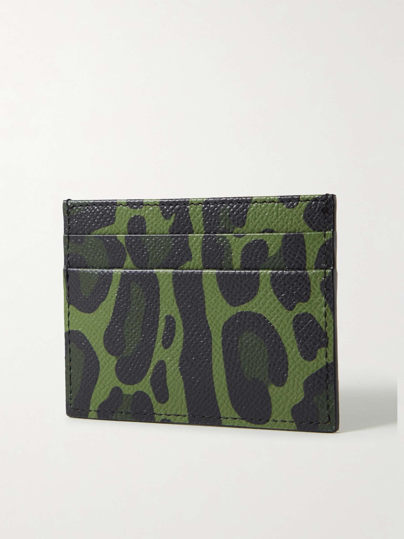 Leopard-Print Full-Grain Leather Cardholder - 3