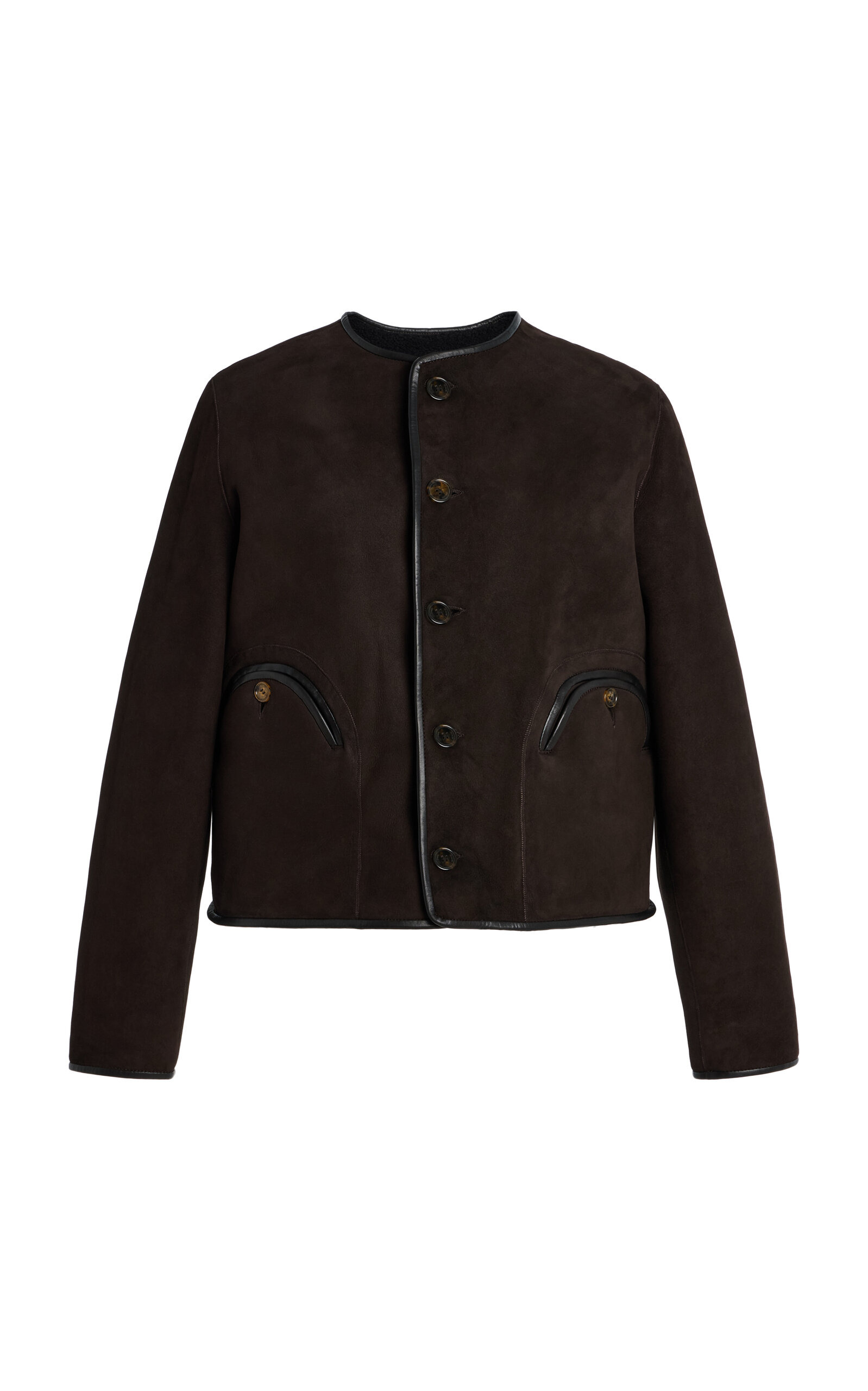 Gliss Reversible Shearling Bolero brown - 1