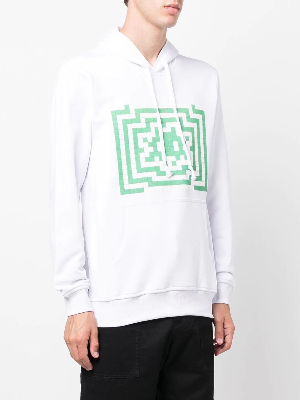 graphic-print drawstring hoodie - 3