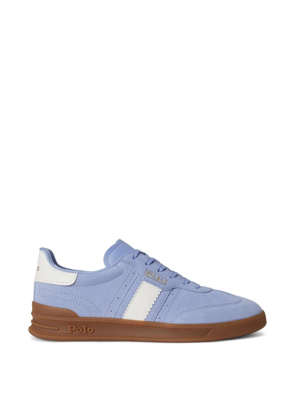 Heritage Aera suede striped leather sneakers - 1