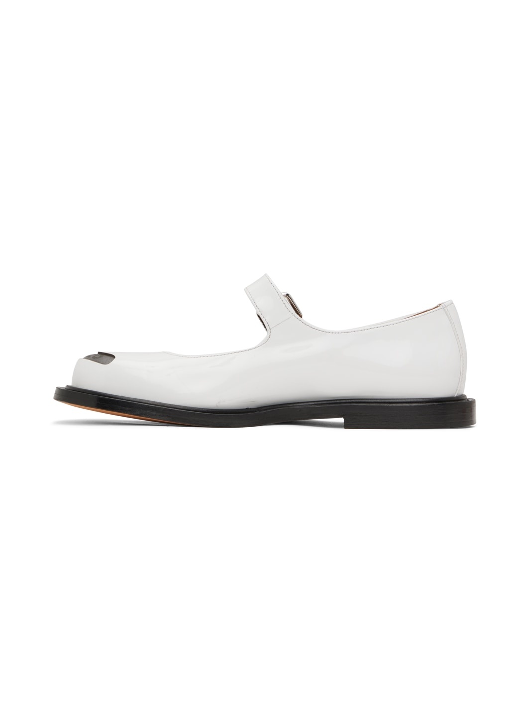 White Kenzo Paris Mary Jane Loafers - 3