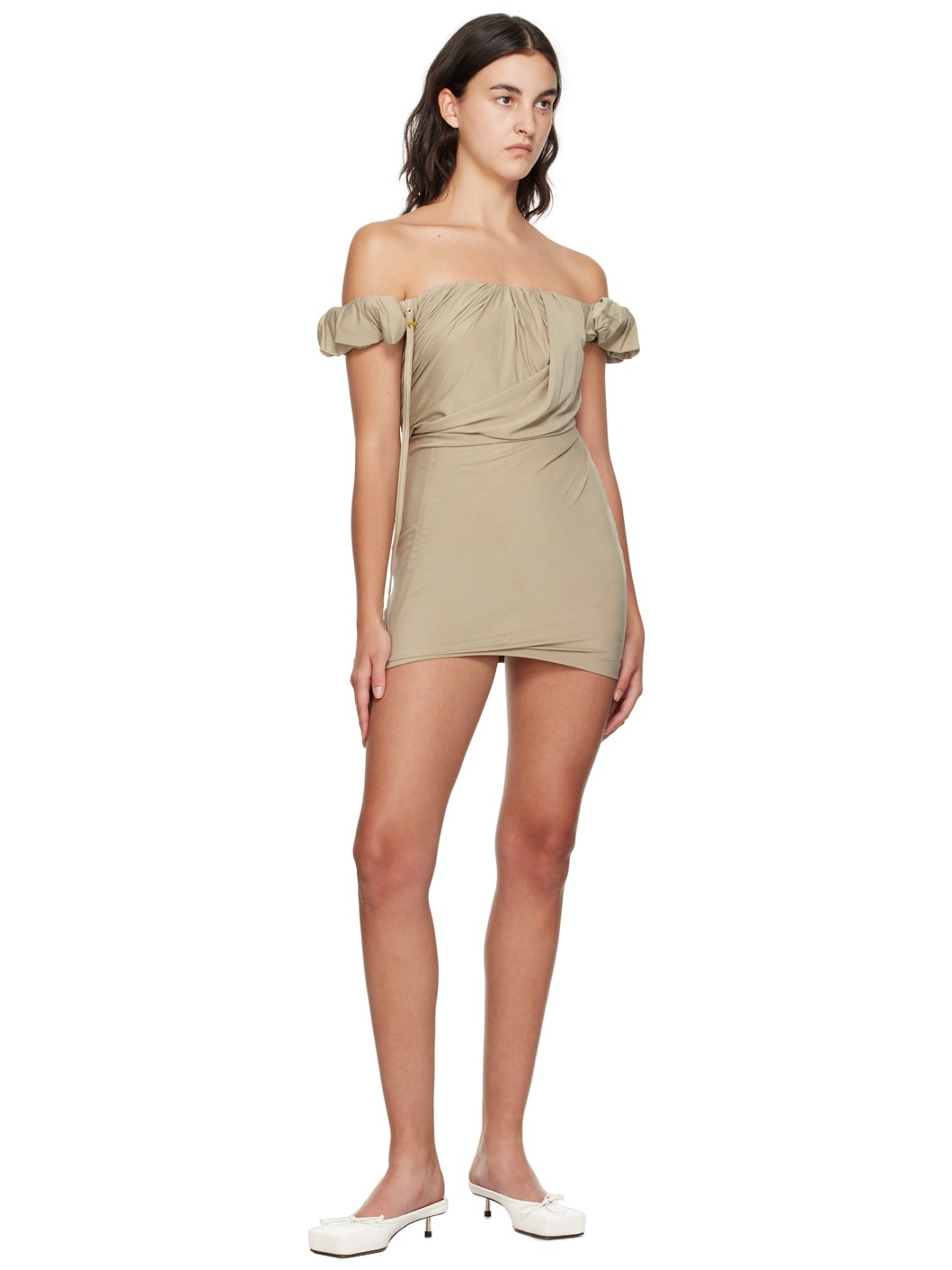 Beige Le Chouchou 'La Robe Ciceri' Minidress - 4