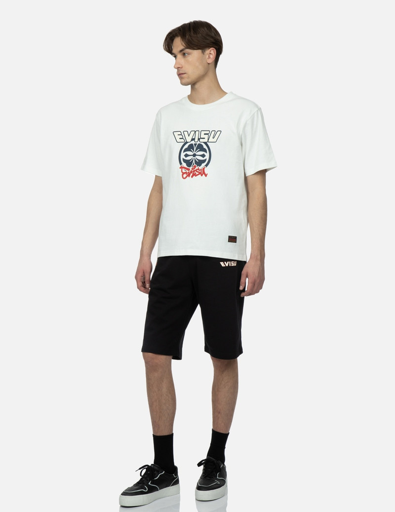 KAMON PRINT SWEAT SHORTS 4