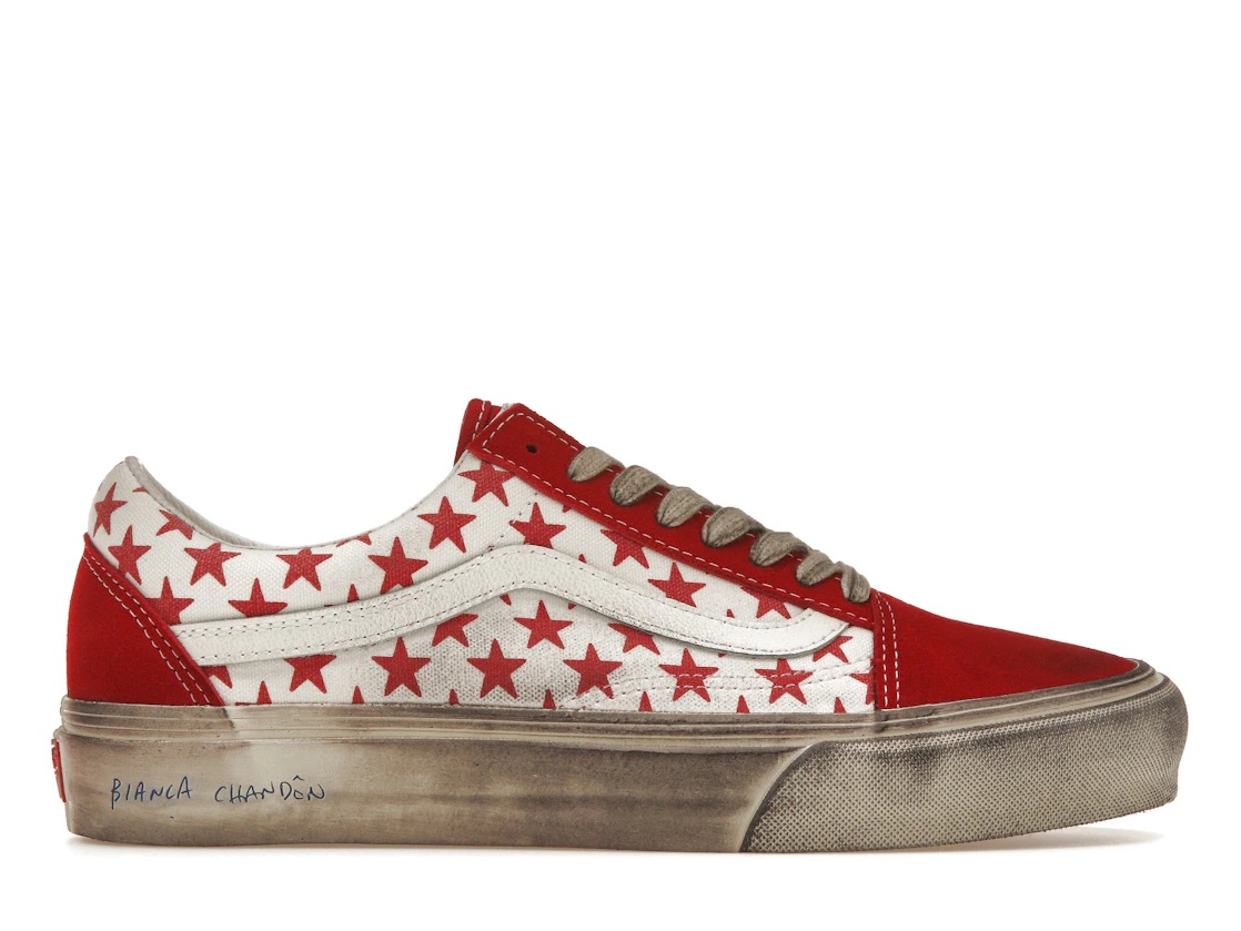 Vans Vault OG Old Skool LX Bianca Chandon Red White - 1