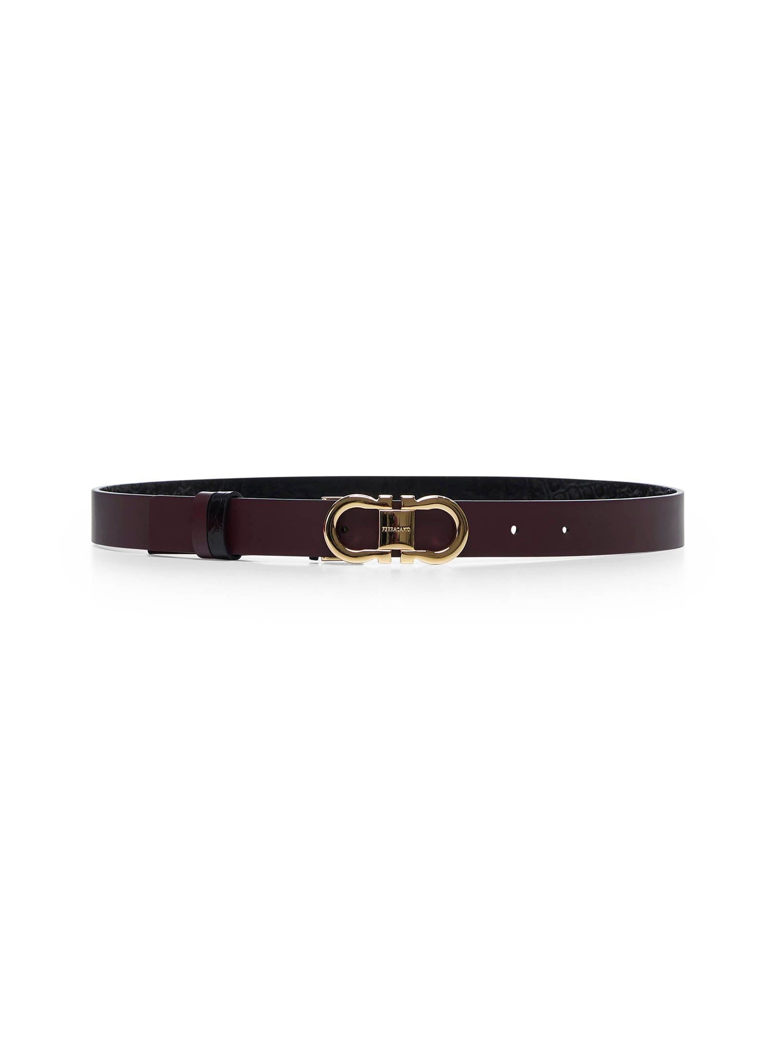 Black reversible Gancini belt - 3