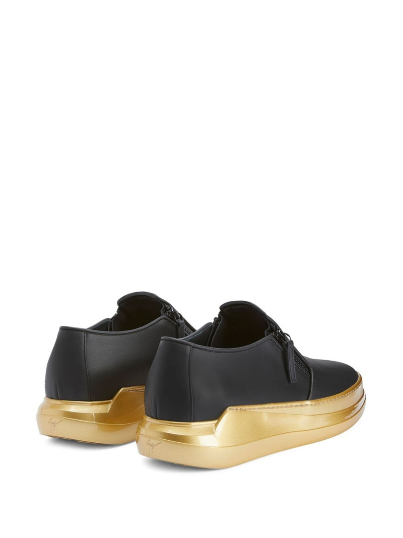 Conley zip-up leather loafers 3