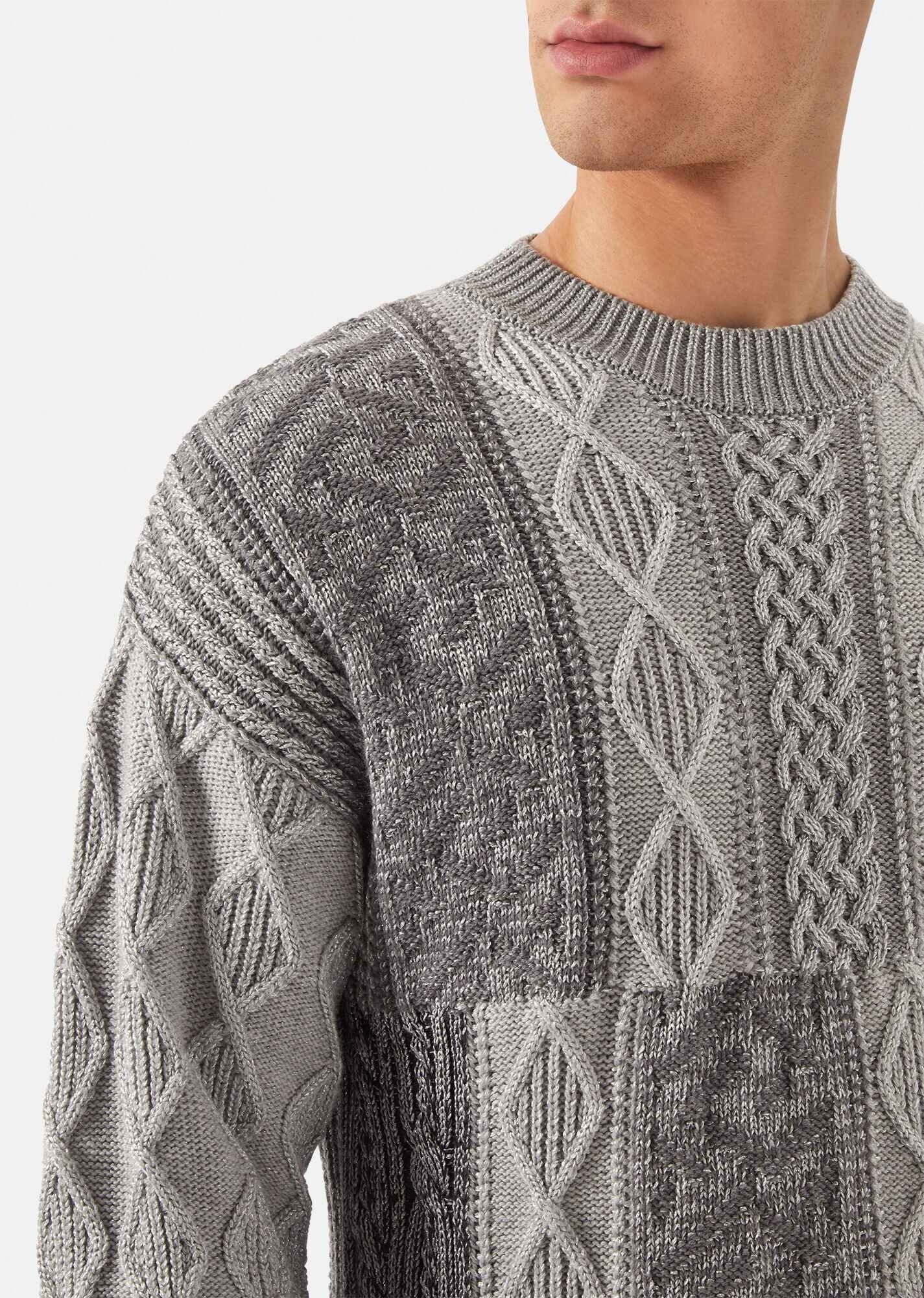 La Greca Mixed Knit Jumper - 5