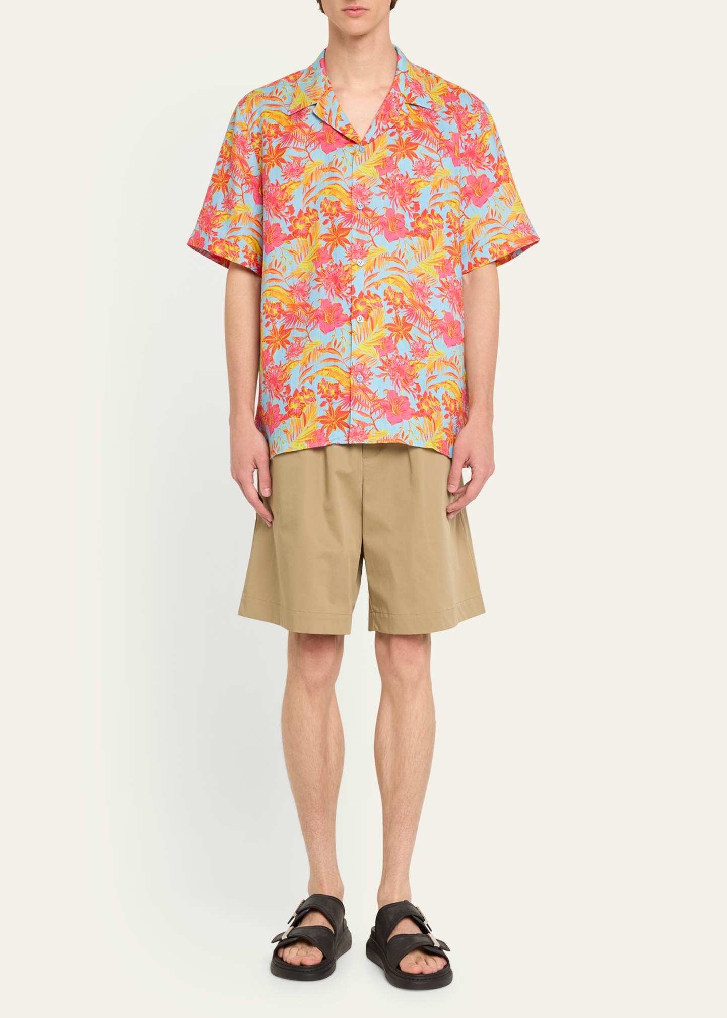 Men's Tahiti Flower-Print Camp Shirt - 2