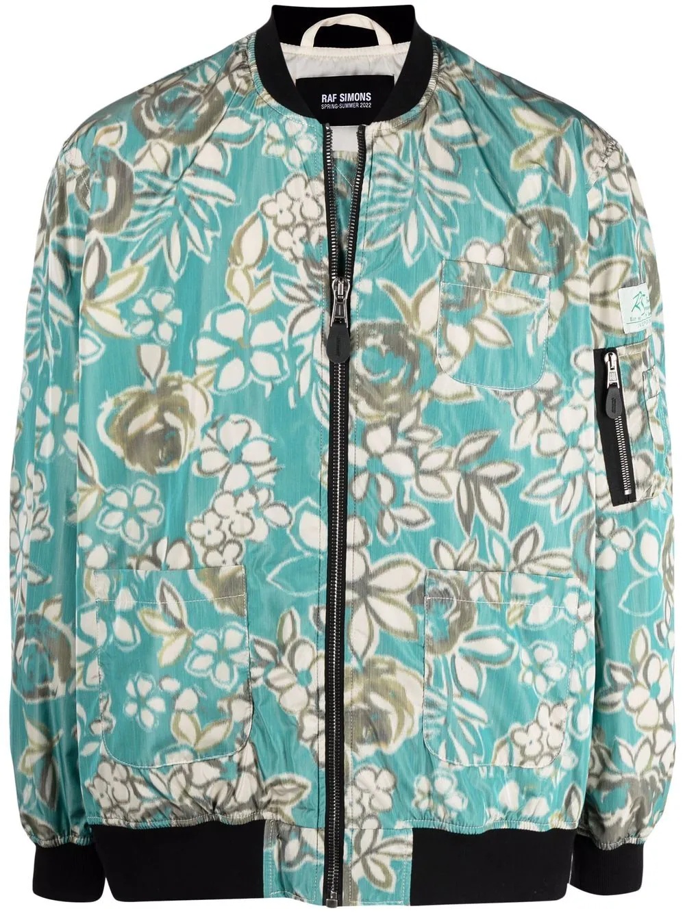 floral-print bomber jacket - 1